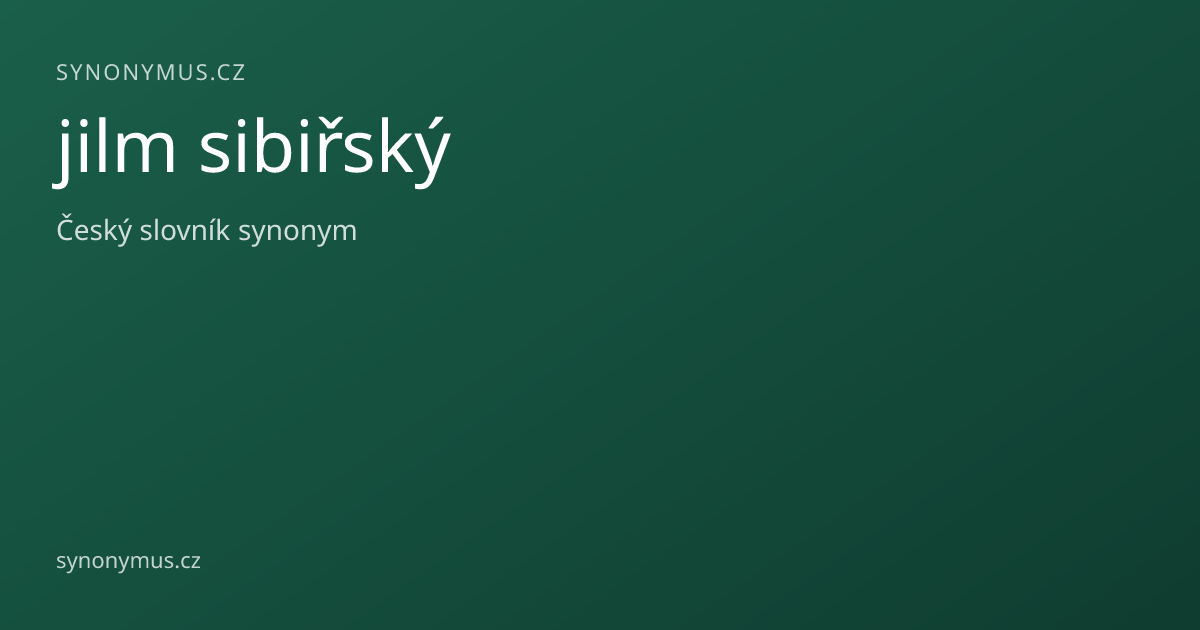 Náhled odkazu: jilm sibiřský