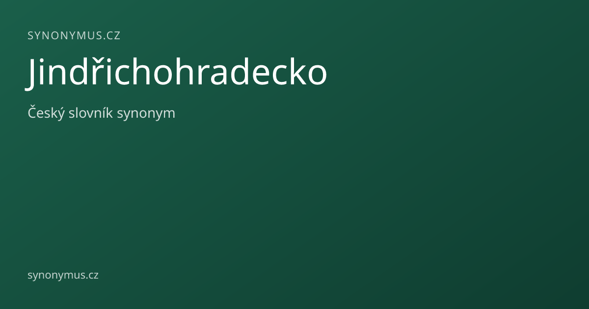 Náhled odkazu: Jindřichohradecko