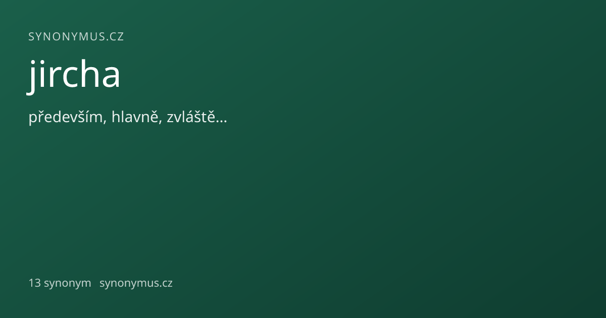 Náhled odkazu: jircha