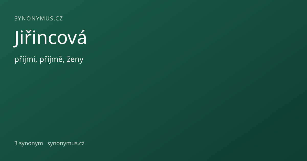 Náhled odkazu: Jiřincová