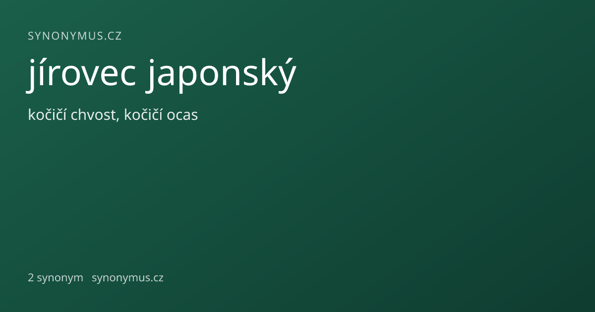 Náhled odkazu: jírovec japonský