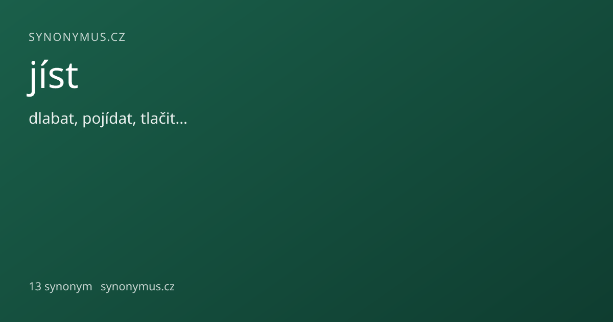 Náhled odkazu: jíst