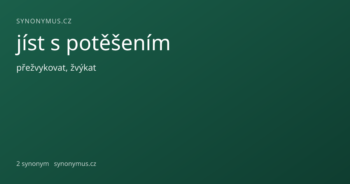 Náhled odkazu: jíst s potěšením