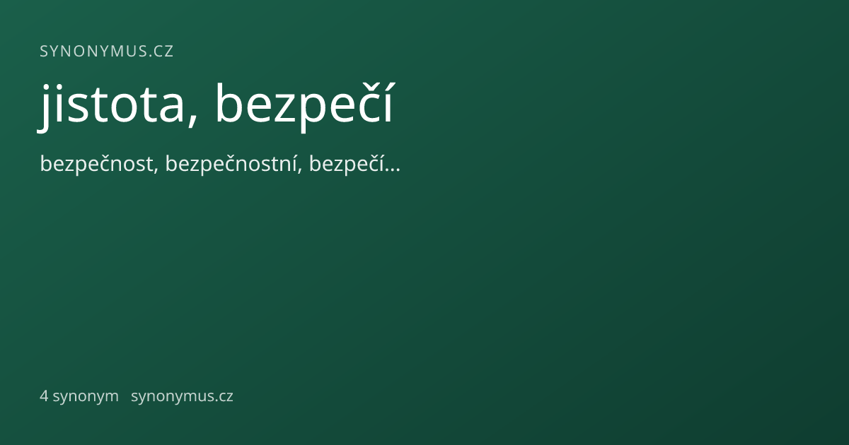 Náhled odkazu: jistota, bezpečí