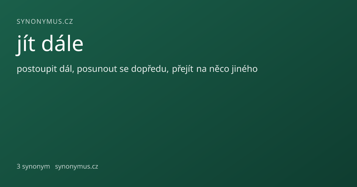 Náhled odkazu: jít dále