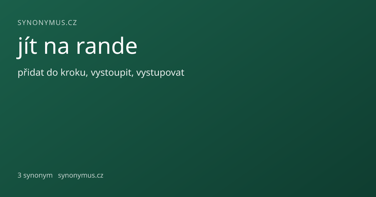 Náhled odkazu: jít na rande