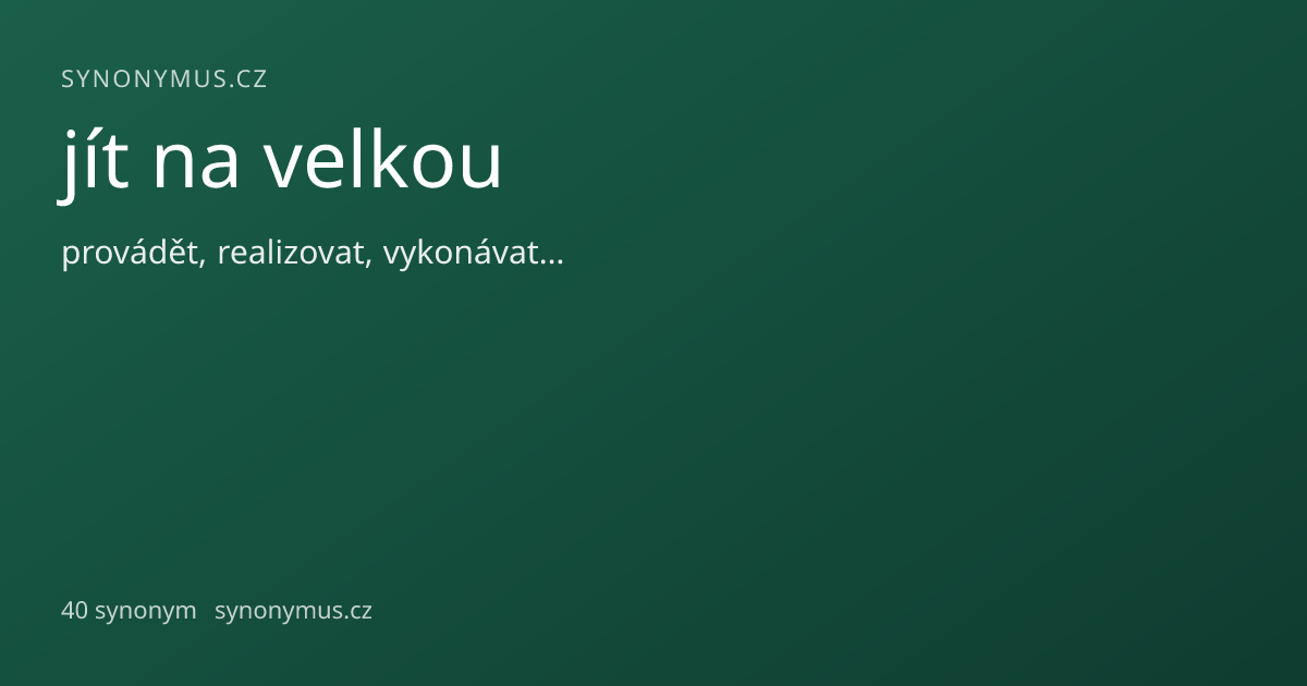Náhled odkazu: jít na velkou