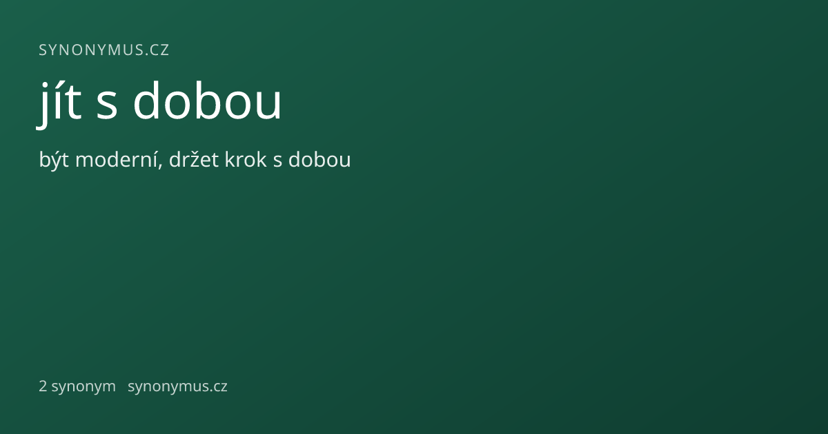 Náhled odkazu: jít s dobou