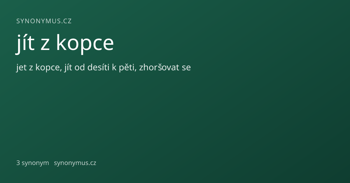 Náhled odkazu: jít z kopce