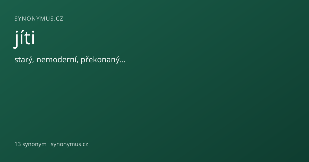 Náhled odkazu: jíti