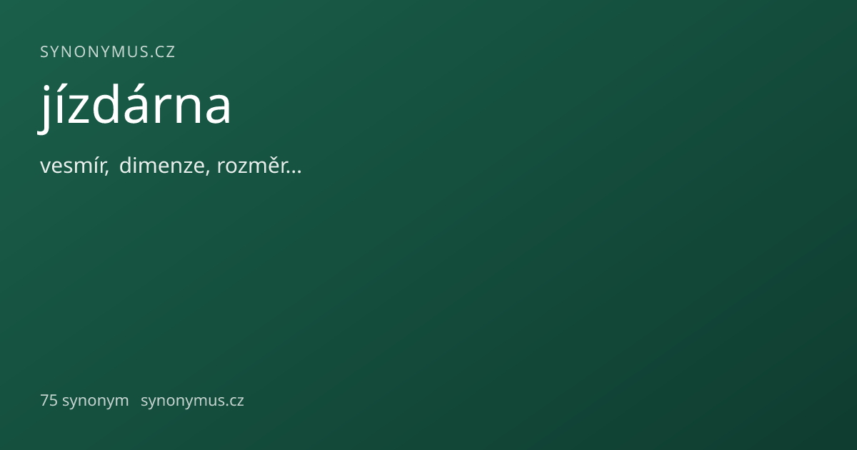 Náhled odkazu: jízdárna