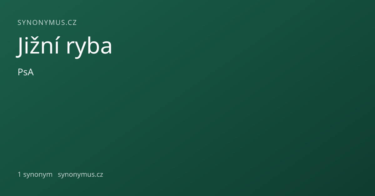 Náhled odkazu: Jižní ryba