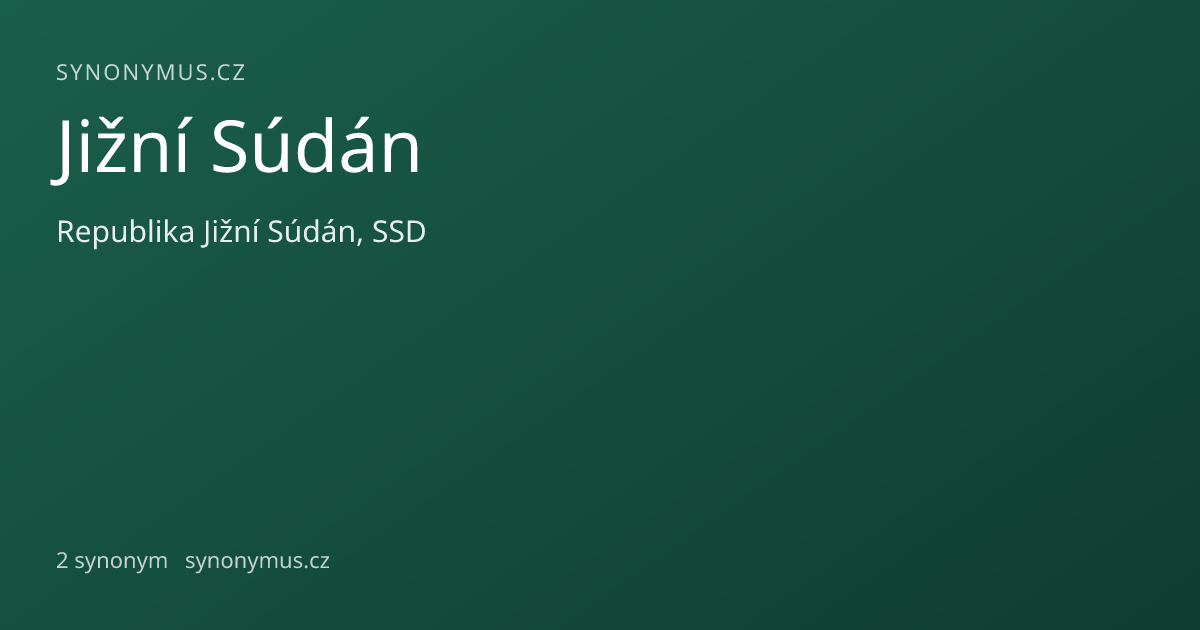 Náhled odkazu: Jižní Súdán