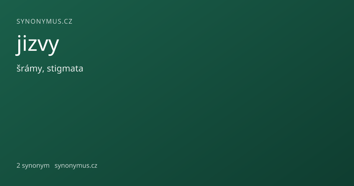 Náhled odkazu: jizvy