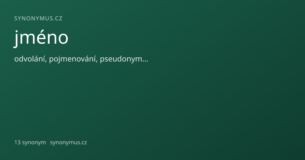 Náhled odkazu: jméno