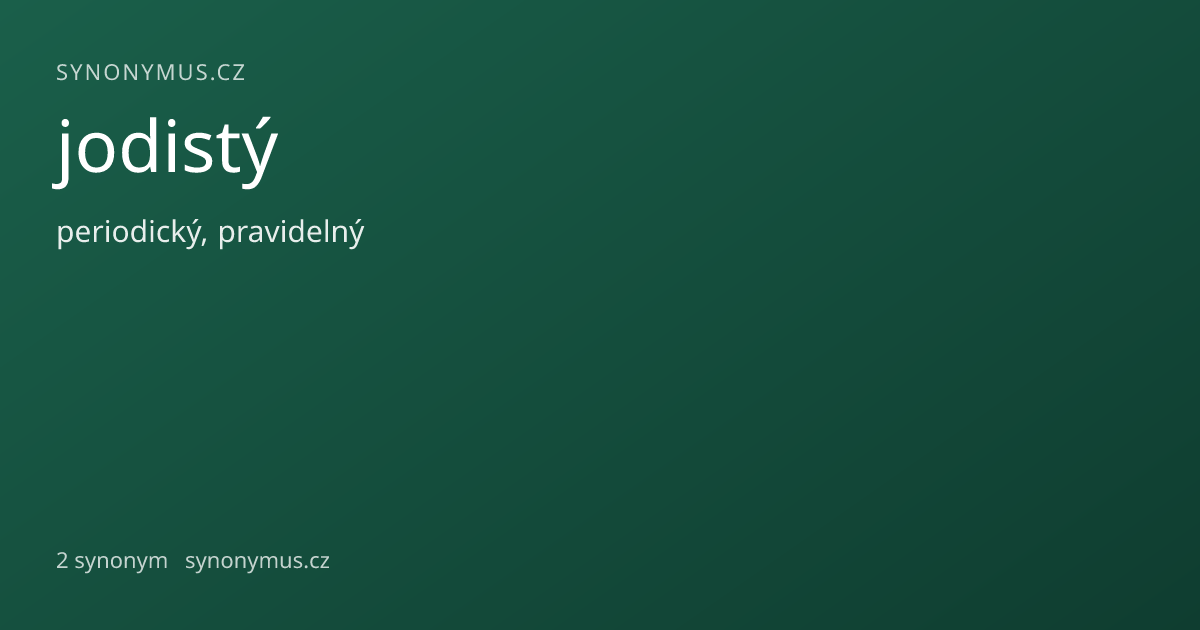 Náhled odkazu: jodistý