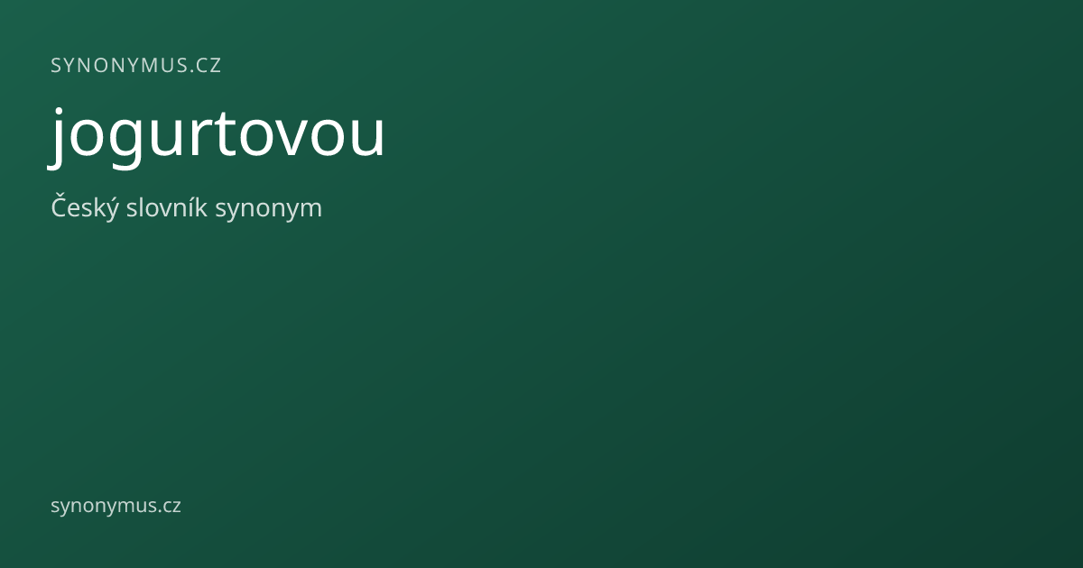 Náhled odkazu: jogurtovou