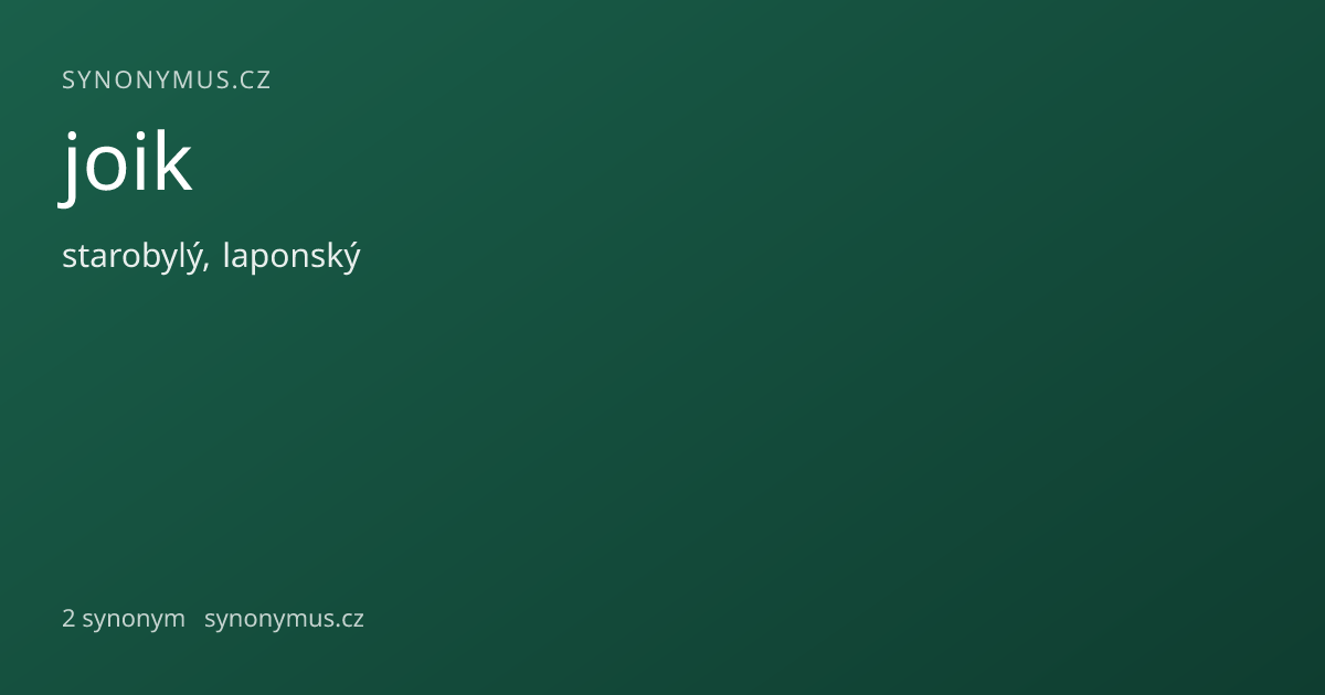 Náhled odkazu: joik