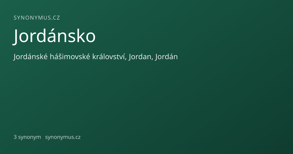 Náhled odkazu: Jordánsko