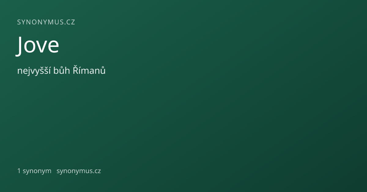 Náhled odkazu: Jove