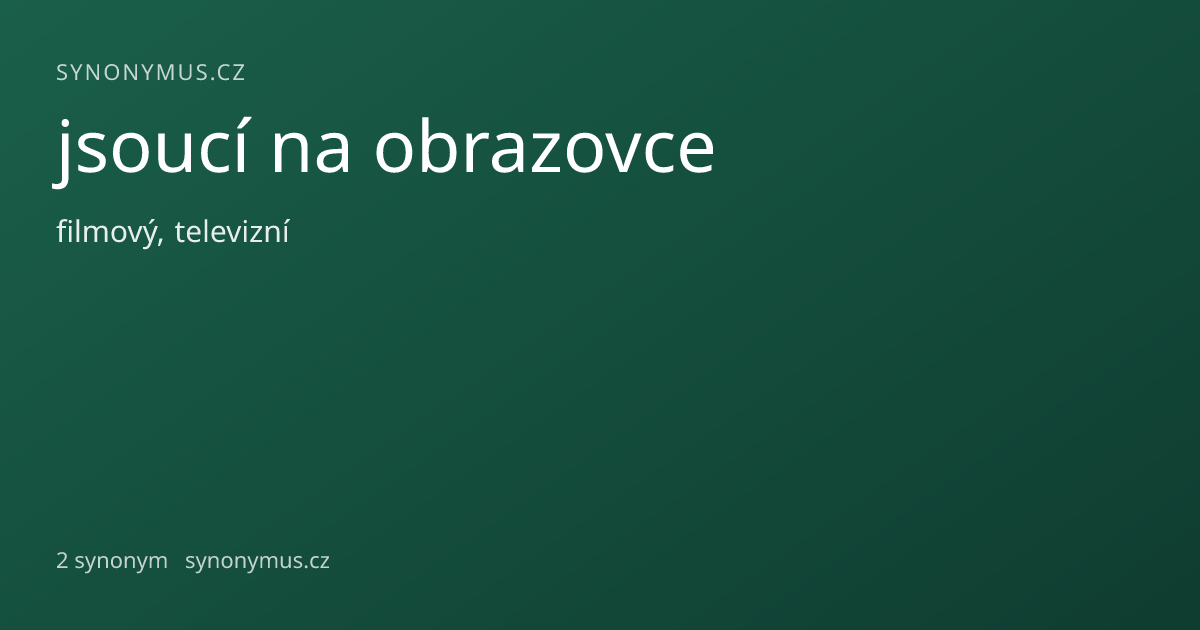Náhled odkazu: jsoucí na obrazovce