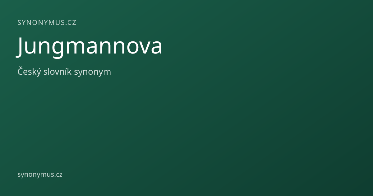 Náhled odkazu: Jungmannova