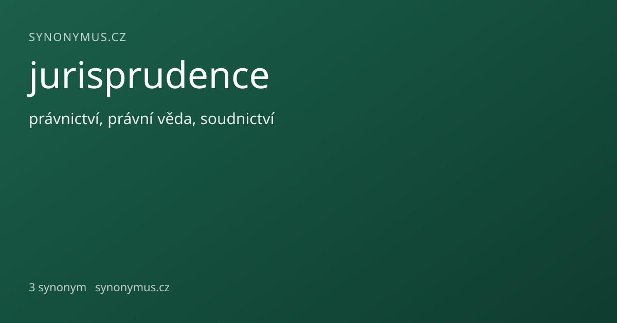 Náhled odkazu: jurisprudence