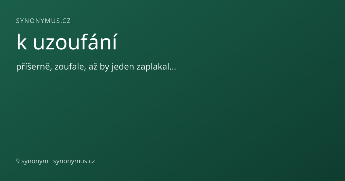 Náhled odkazu: k uzoufání