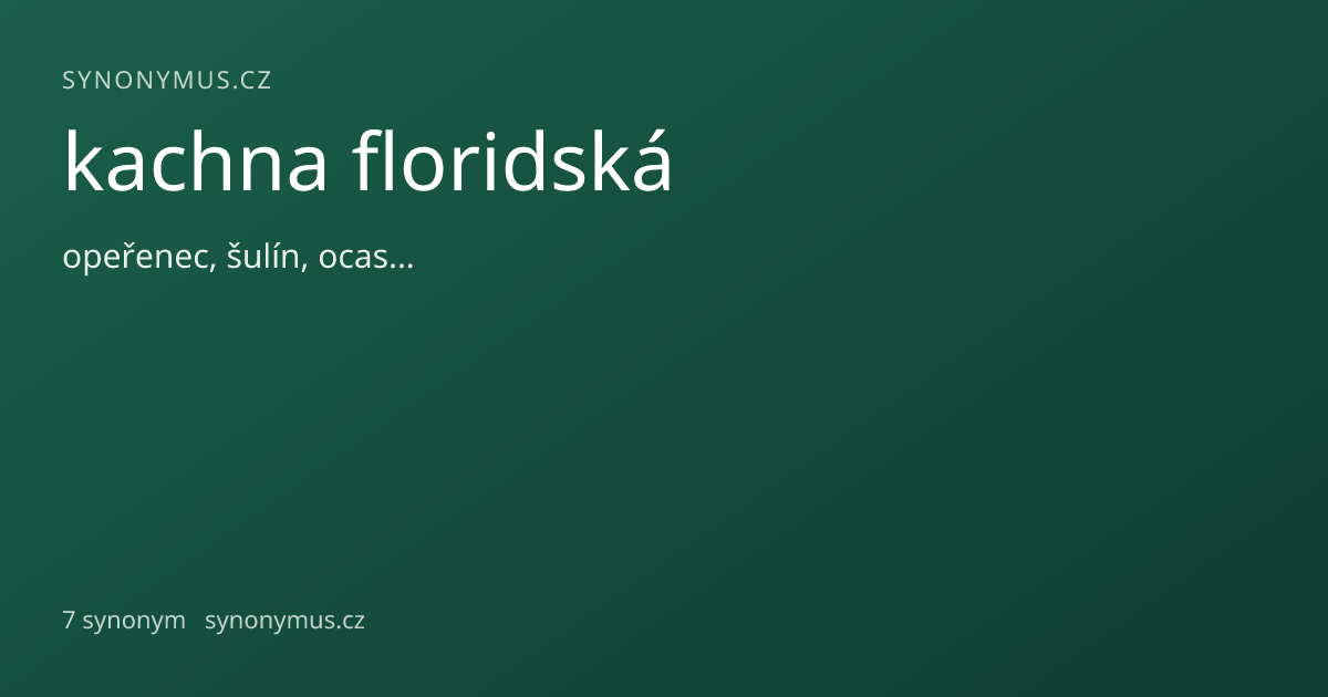 Náhled odkazu: kachna floridská