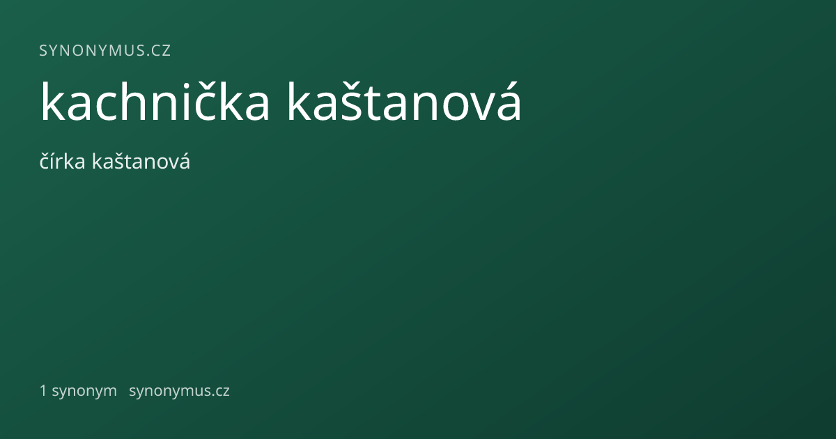 Náhled odkazu: kachnička kaštanová