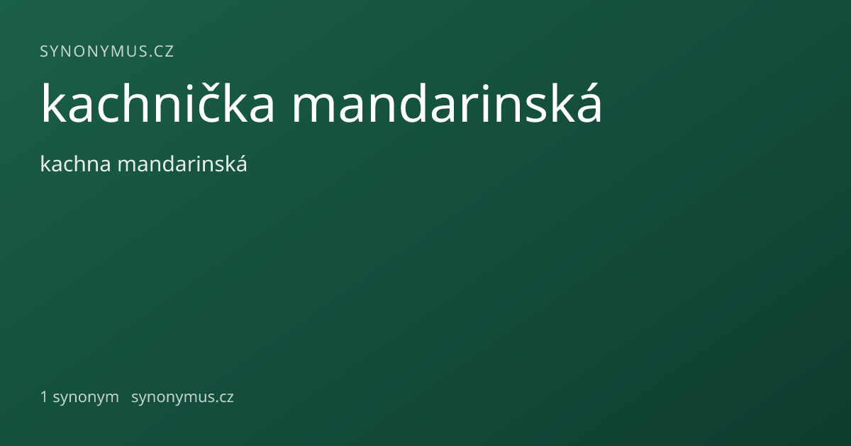 Náhled odkazu: kachnička mandarinská