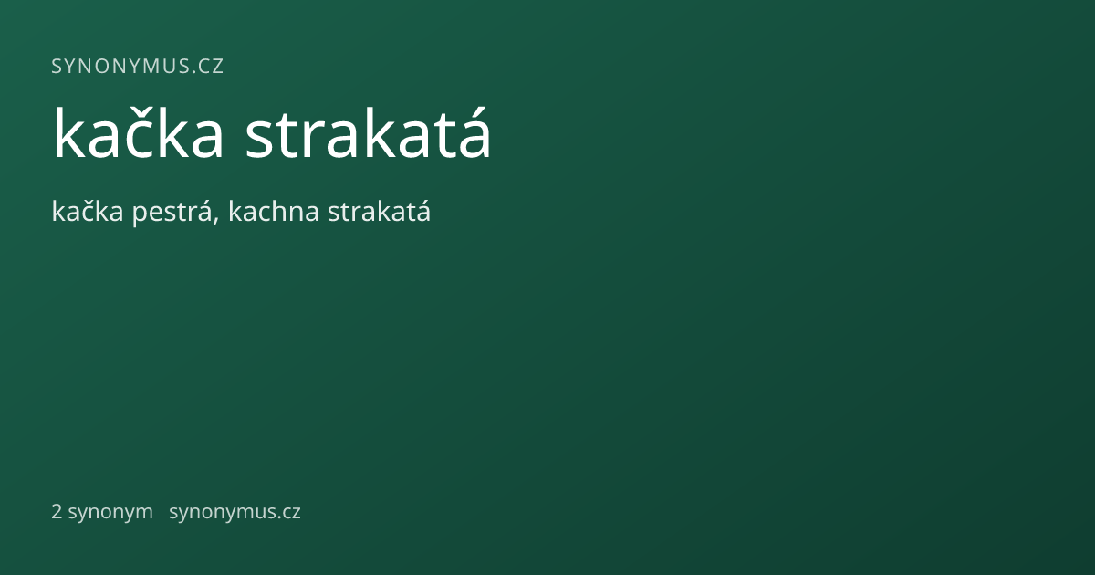 Náhled odkazu: kačka strakatá