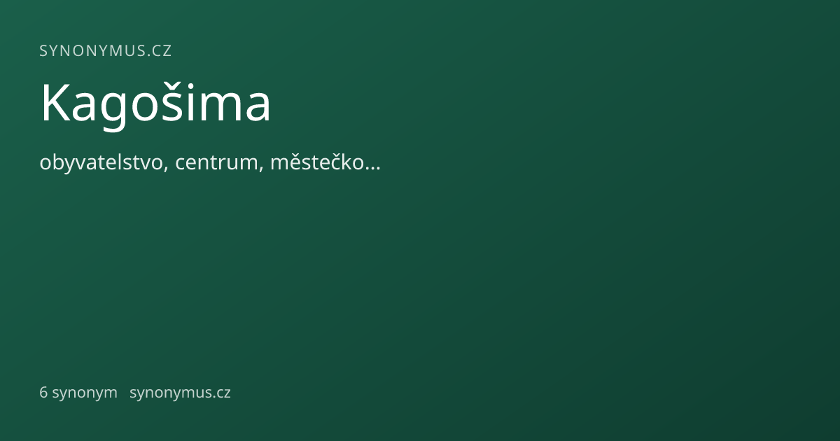 Náhled odkazu: Kagošima