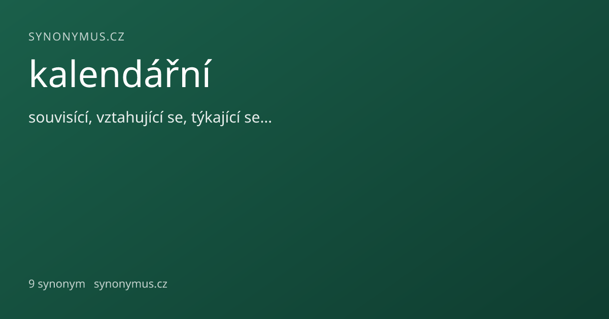 Náhled odkazu: kalendářní
