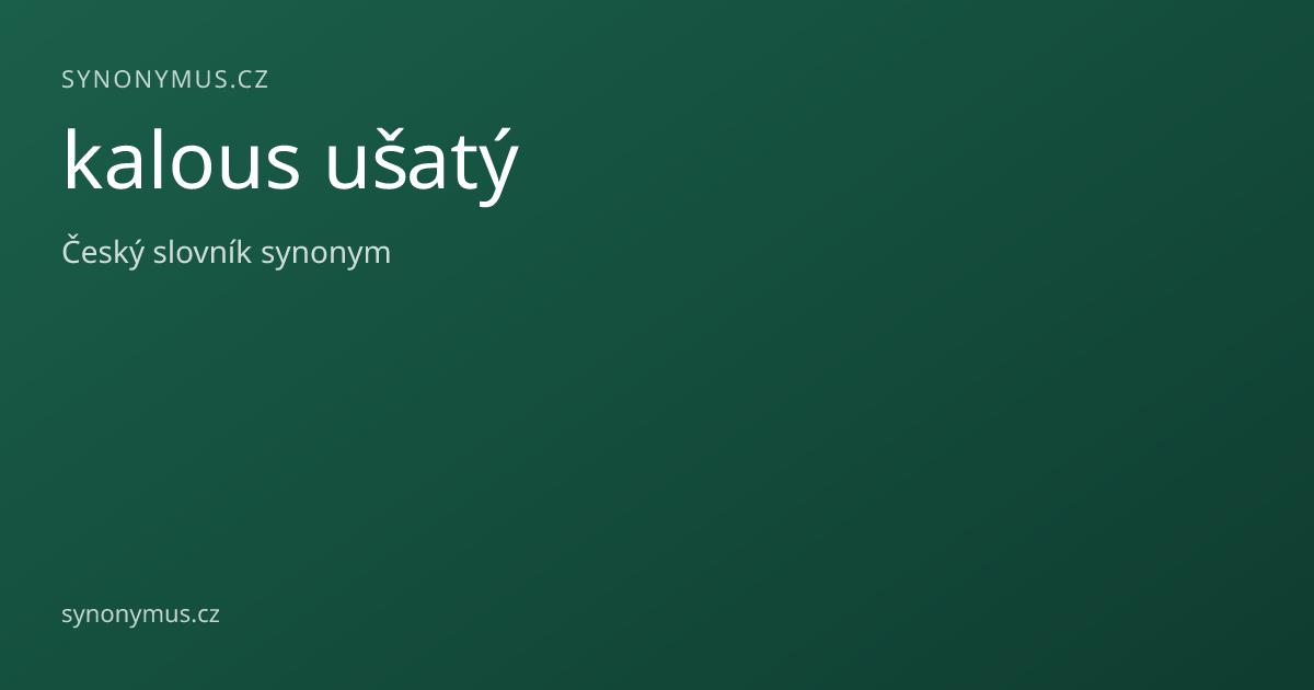 Náhled odkazu: kalous ušatý