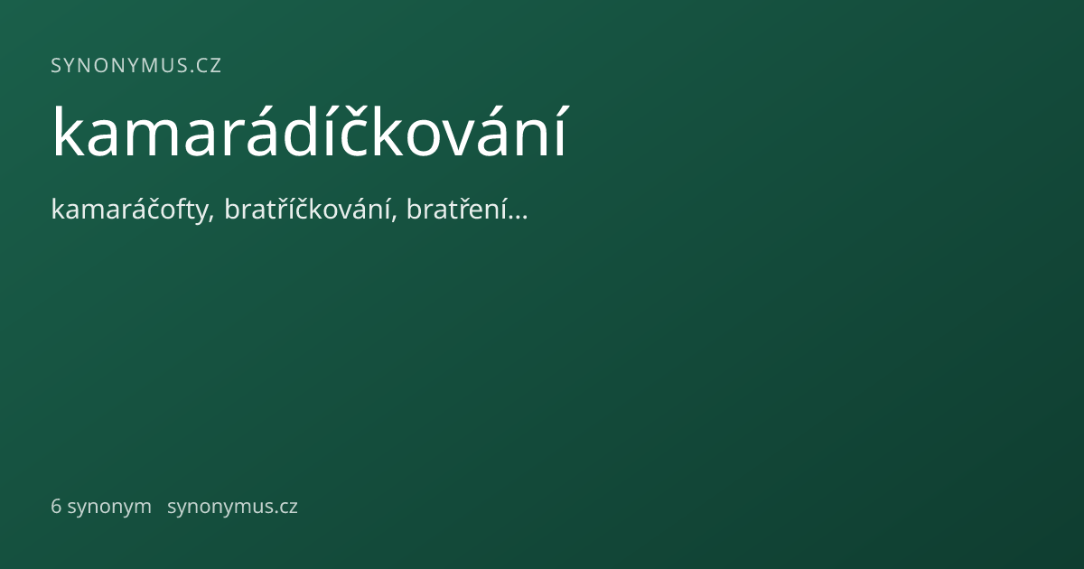 Náhled odkazu: kamarádíčkování