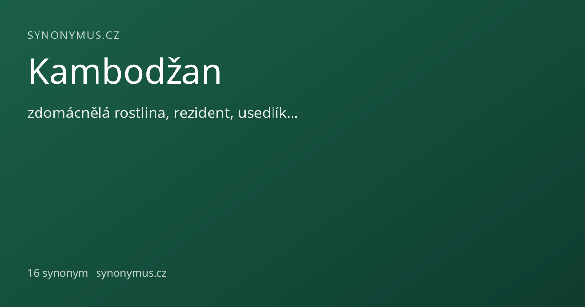 Náhled odkazu: Kambodžan