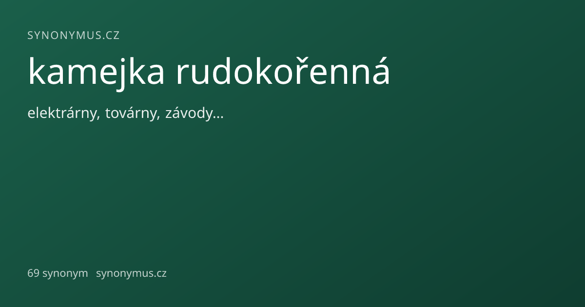 Náhled odkazu: kamejka rudokořenná
