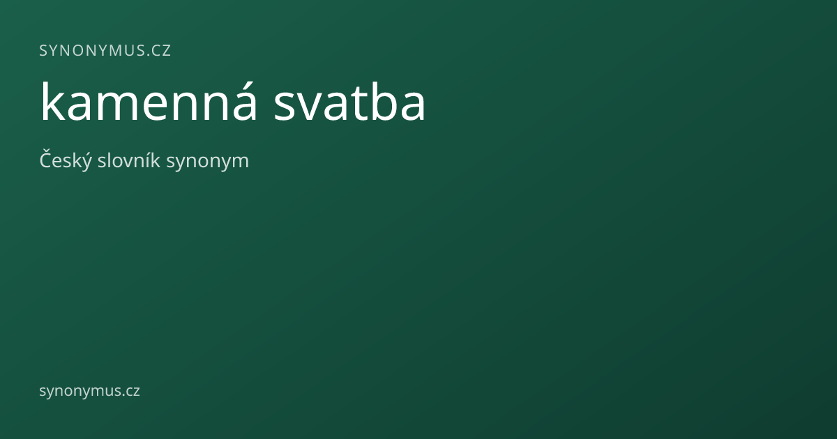 Náhled odkazu: kamenná svatba