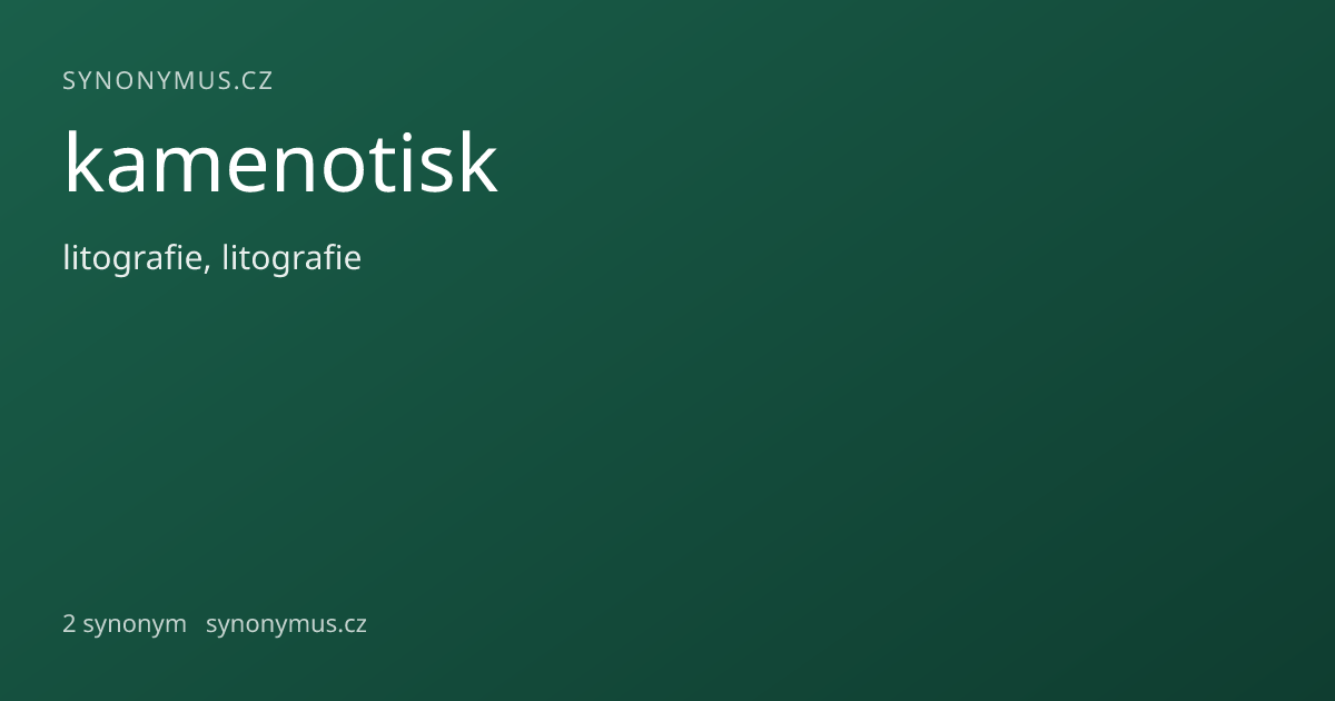 Náhled odkazu: kamenotisk