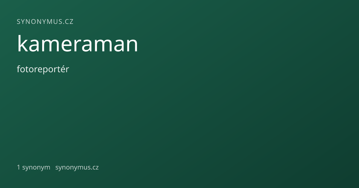 Náhled odkazu: kameraman