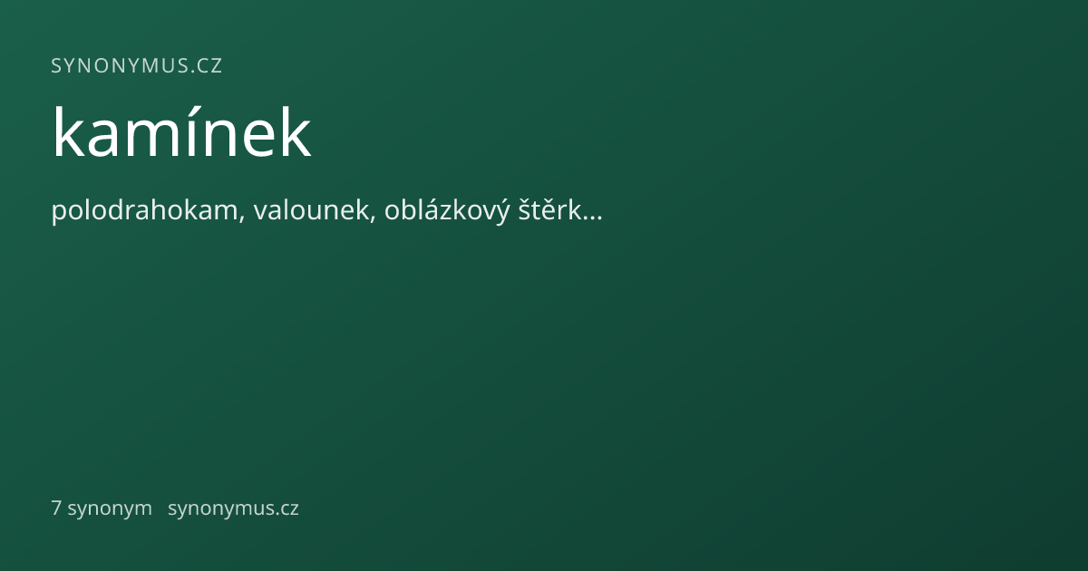 Náhled odkazu: kamínek