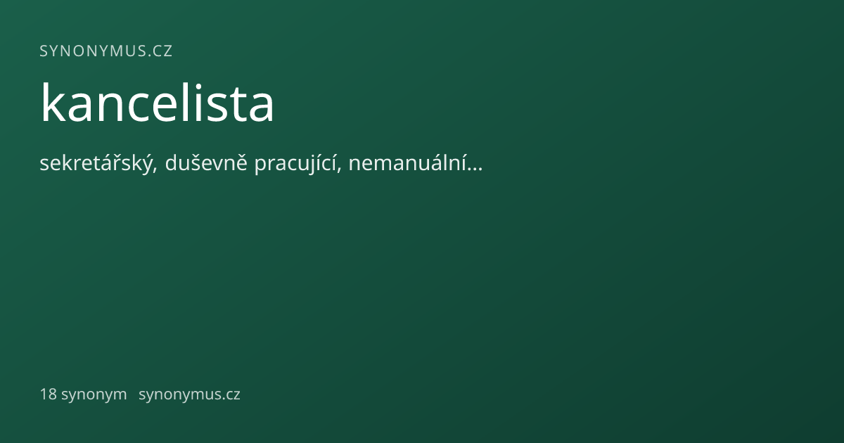 Náhled odkazu: kancelista