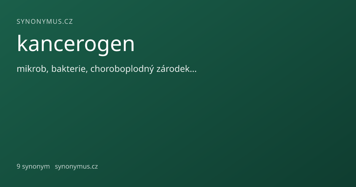 Náhled odkazu: kancerogen
