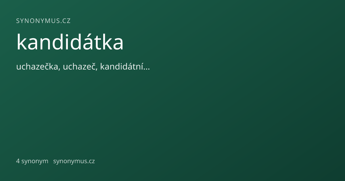 Náhled odkazu: kandidátka