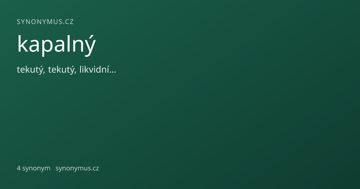 Náhled odkazu: kapalný