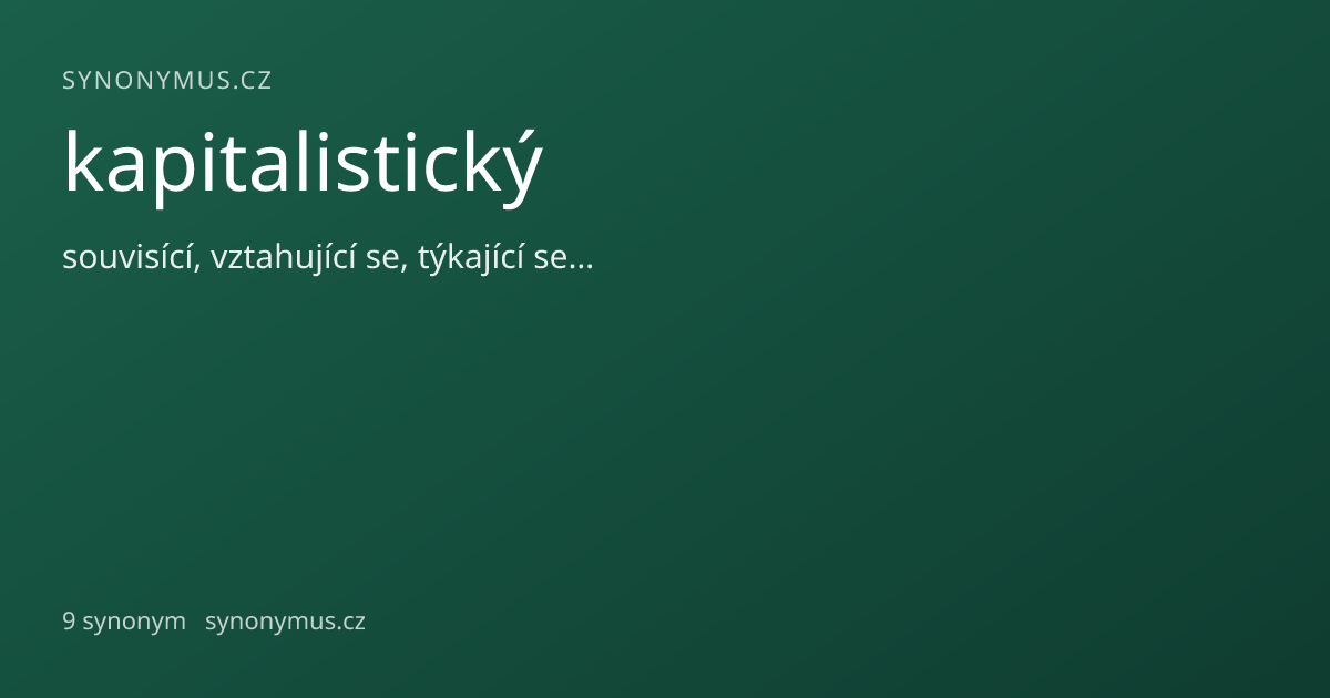 Náhled odkazu: kapitalistický