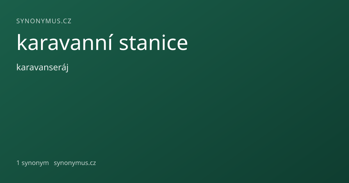 Náhled odkazu: karavanní stanice