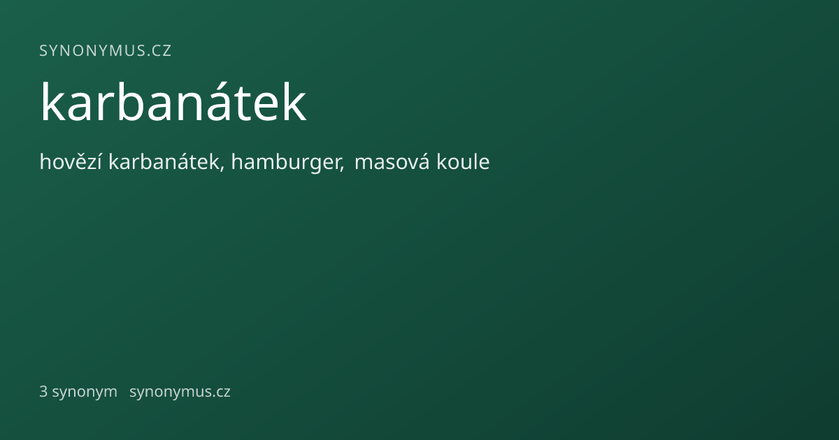 Náhled odkazu: karbanátek