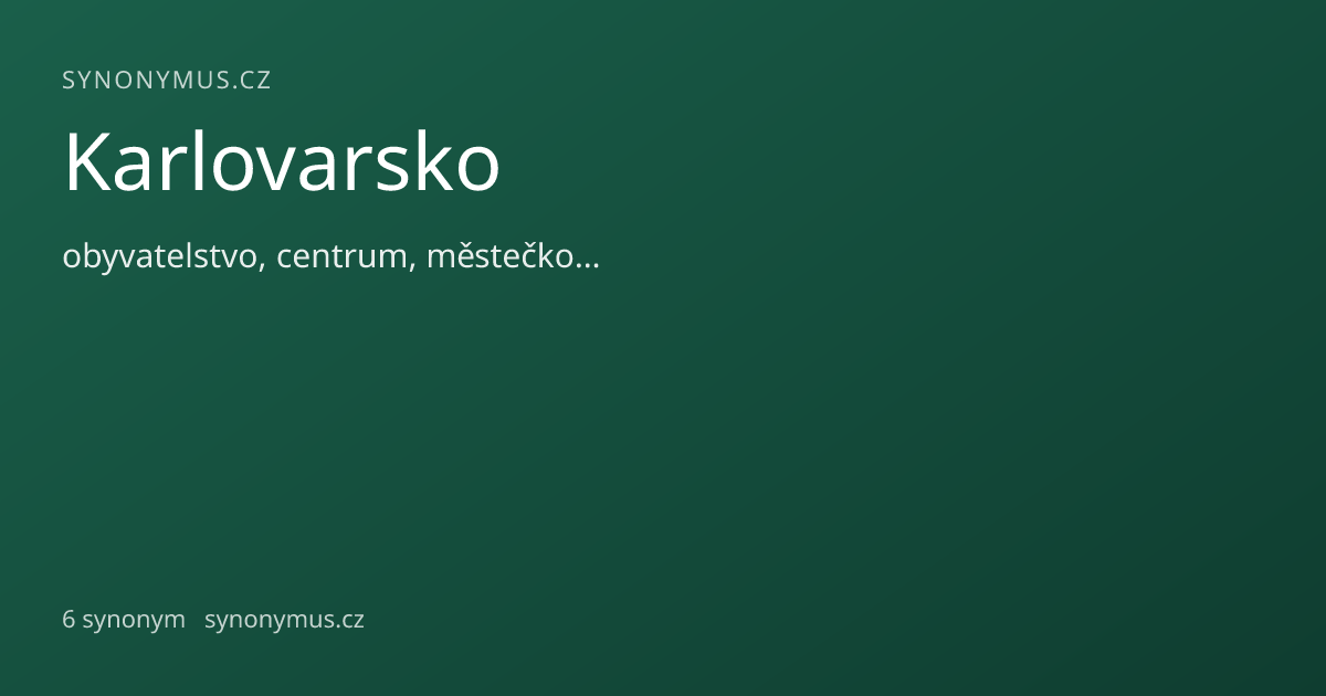 Náhled odkazu: Karlovarsko